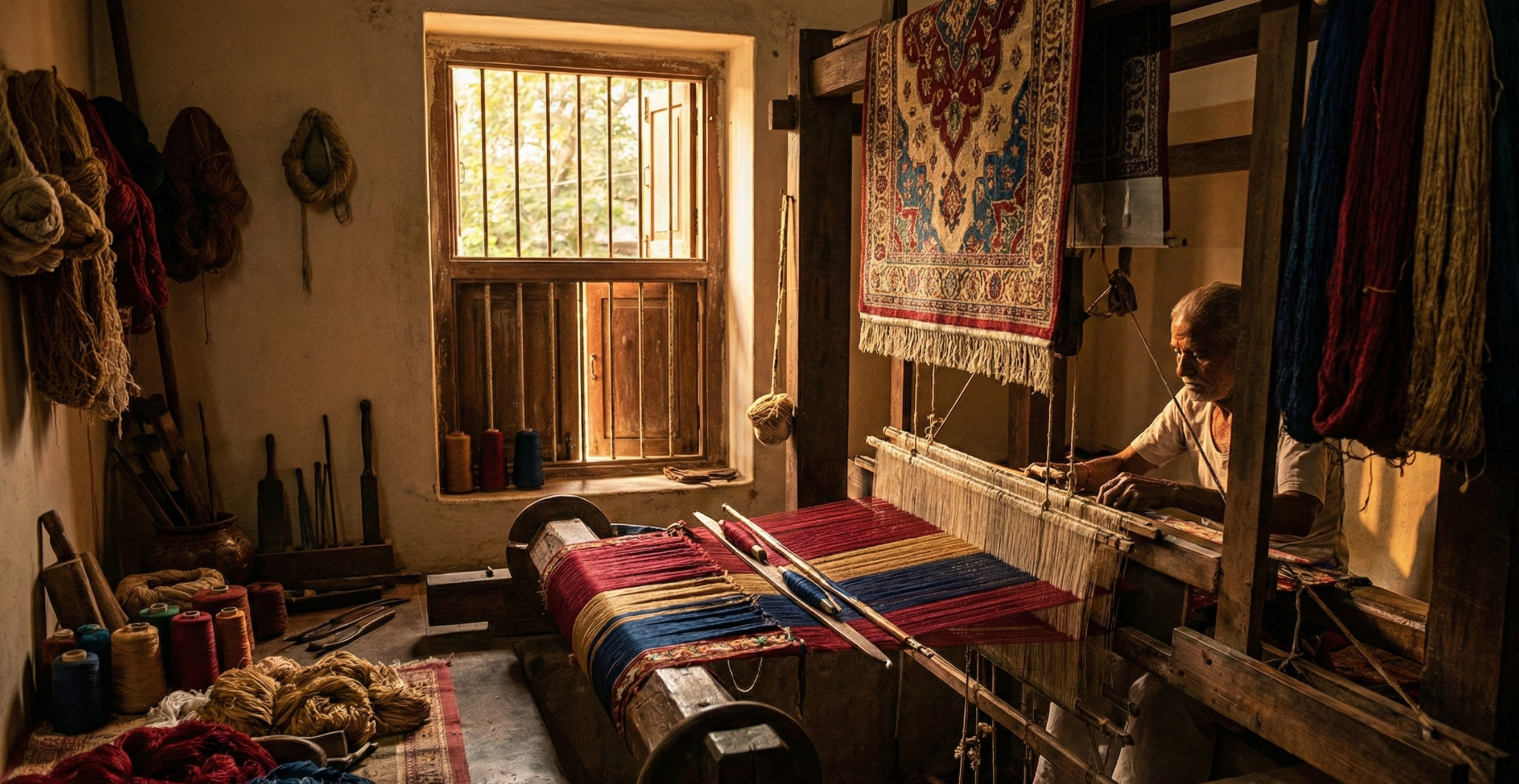 Handloom Weaving Process